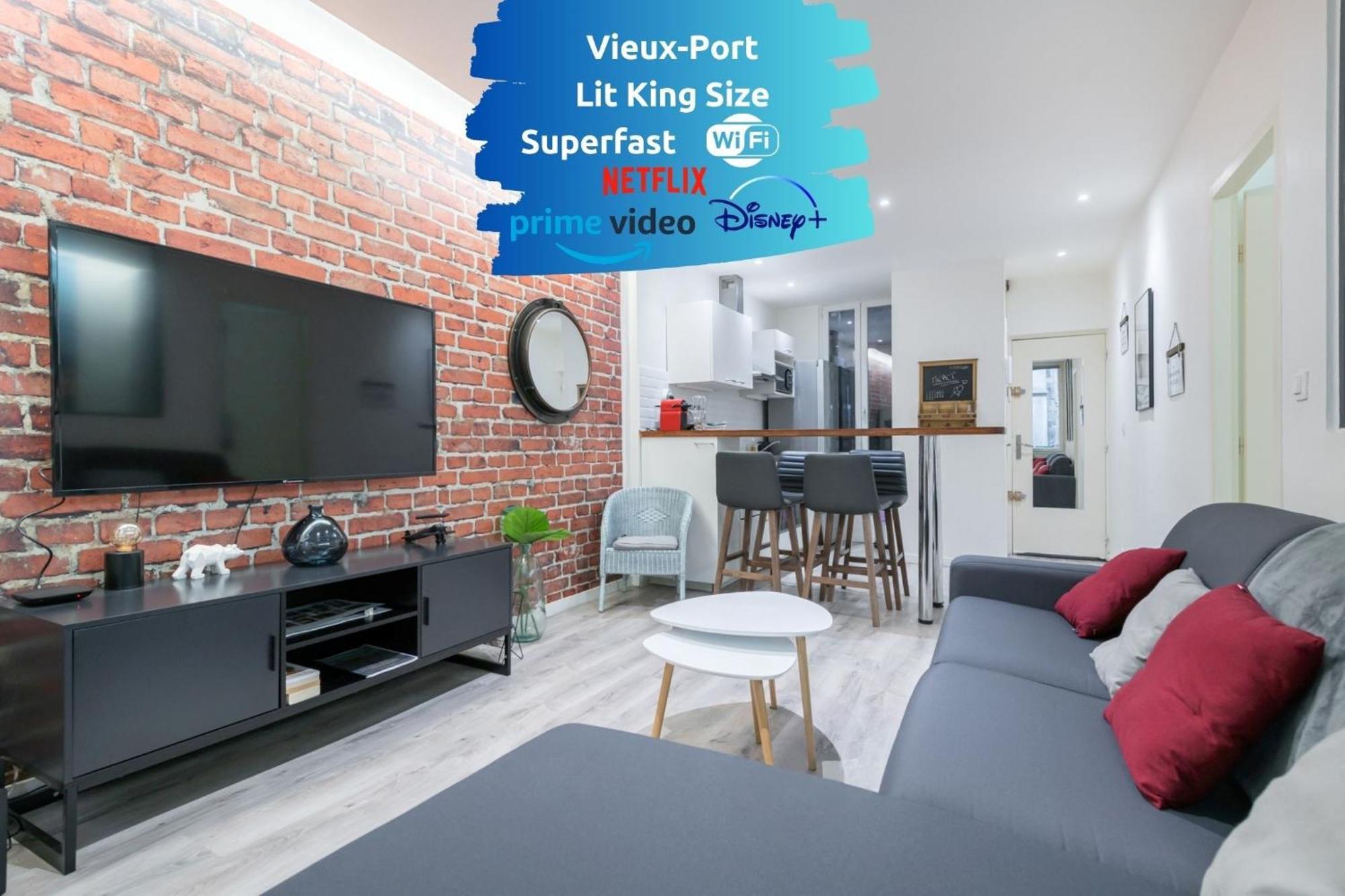 马赛Sud Passion - Fada Vieux Port - Calme - Linge De Qualite - Lit King Size - Fibre公寓 外观 照片